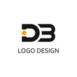 db letter for simple logo design