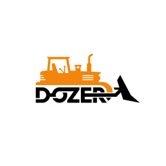 Poster - Dozer lettering, business logo design.