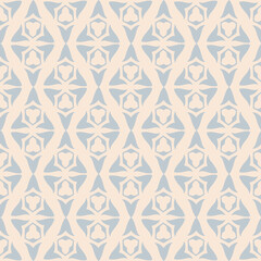 Monochrome background pattern with simple decorative ornament, wallpaper. Seamless pattern, texture. Vector image