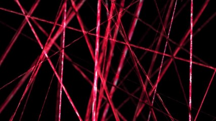 Poster - abstract background animation shiny lines stripes, beams rods and structure moving transforming and 