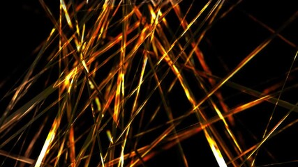 Poster - abstract background animation shiny lines stripes, beams rods and structure moving transforming and 