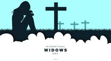 International Widows Day Vector Illustration.