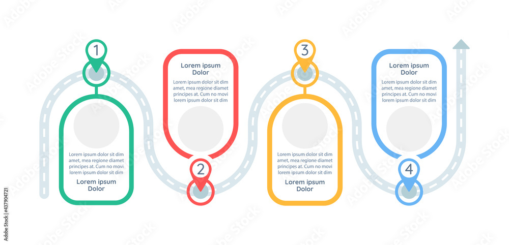 Problem-solving plan vector infographic template. Strategy presentation ...