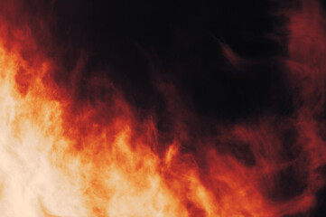 Wall Mural - the red sky background looked like smoke and fire. bomb violent.