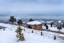 A Beautiful View Landscape Of Pari Mahal In Winter Season, Srinagar, Kashmir, India