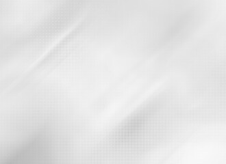 Poster - Gray white halftone pattern with white line graphic motion backdrop template wallpaper. Clean Grey geometric abstract background.