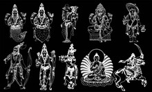 A Beautiful Dark Art Illustrations Of Indian Gods And Goddesses