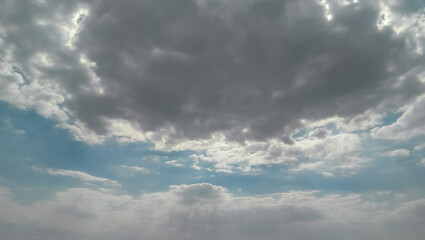 blue sky with clouds, weather conditions, nature photography