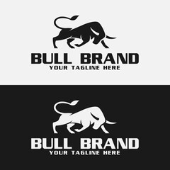 bull logo vector design. logo template