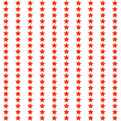 Poster - Red stars vector wallpaper. Seamless stars ornament.