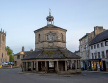 The Historic Market Cross In The Town Of Castle Barnard, County Durham, UK