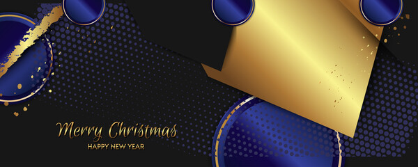 Aufkleber - Abstract gold background luxury dark blue and golden lines. Convenient versatile luxury background for invitation, banner, packaging, social media base. Stock vector