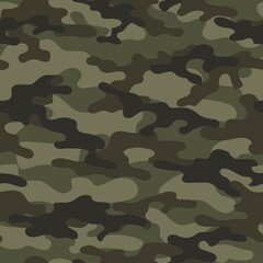 vector camouflage pattern for clothing design. green camouflage military pattern