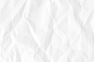 Sticker - White crumpled paper texture background
