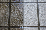 Fototapeta Do pokoju - 汚れた日本の玄関と石目タイル Japanese house entrance and stone tile