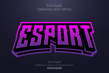 Wall Mural - Esport Team Gradient Editable Text Effect Font Style