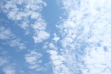 Fototapeta Niebo - fresh blue sky with white clouds