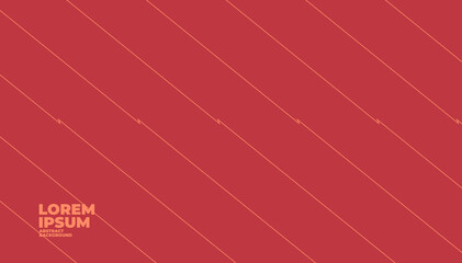 Poster - Abstract red line background with space for text and message.