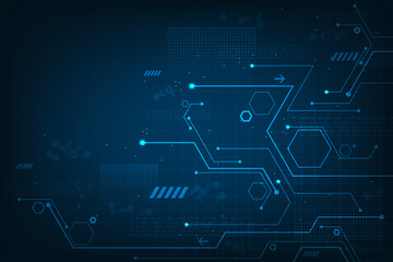 Poster - Vector background in the concept of technology.