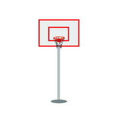 basketball hoop isolated on white