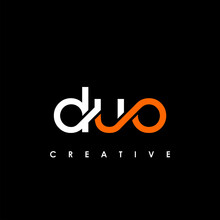 DUO Letter Initial Logo Design Template Vector Illustration
