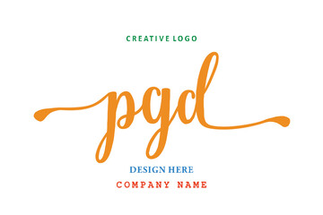 PGD lettering logo is simple, easy to understand and authoritative