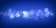 Abstract Bokeh circle burred light effects gradient  blue colour background illustration 