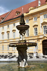 Wall Mural - courtyard of abbey Melk in Austria