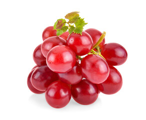 Canvas Print - red grape isolated on white