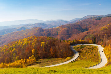 Canvas Print - Road in National Park Slovensky Raj, Slovakia