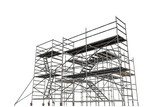Fototapeta  - scaffolding isolated on white background