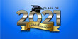Class of 2021 graduation banner editable text design