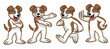 © bazzier - set of cartoon cute dog character