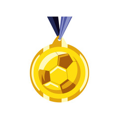 Poster - gold medal soccer