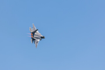 fighter jet in flight