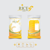 Fototapeta Dinusie - Rice Thailand food Logo Product and Background Thai Arts.