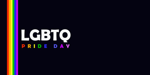 LGBTQ. LGBTQ history month. Pride day. Vector for background, poster, postcard, banner design.