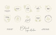 © iStarDesign - Hand drawn line art floral vector logo design collection. Botanical illustrations of elegant signs and badges for beauty, cosmetics, spa and wellness, fashion, wedding agency.