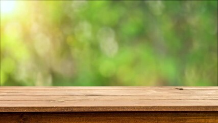 Canvas Print - Empty wooden table background