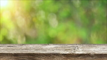 Canvas Print - Empty wooden table background