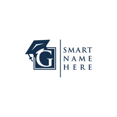 Wall Mural - Letter g education logo icon