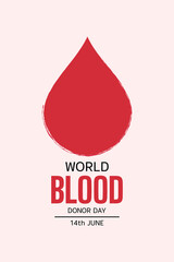 Wall Mural - World Blood Donor Day. vector illustration design