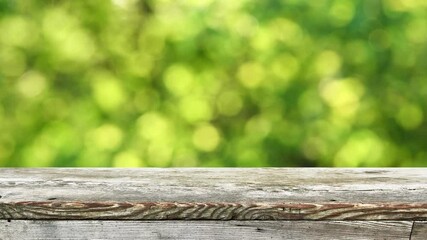 Canvas Print - Empty wooden table background 