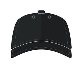 set of black Baseball hat logo icon design vector illustration