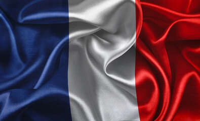 Wall Mural - Silky French flag