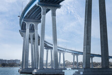 The Curved Coronado Bridge In San Diego, California