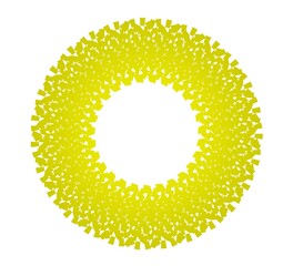 Poster - Abstract circular pattern from planes. 3d rendering image.