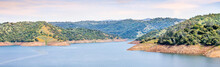 Panoramic View Of New Melones Lake, A Reservoir On The Foothills Of Sierra Mountains; California