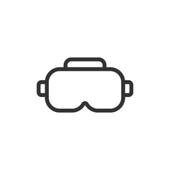 Wall Mural - VR glasses line icon, sign or symbol.