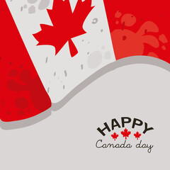 Sticker - canada day flag